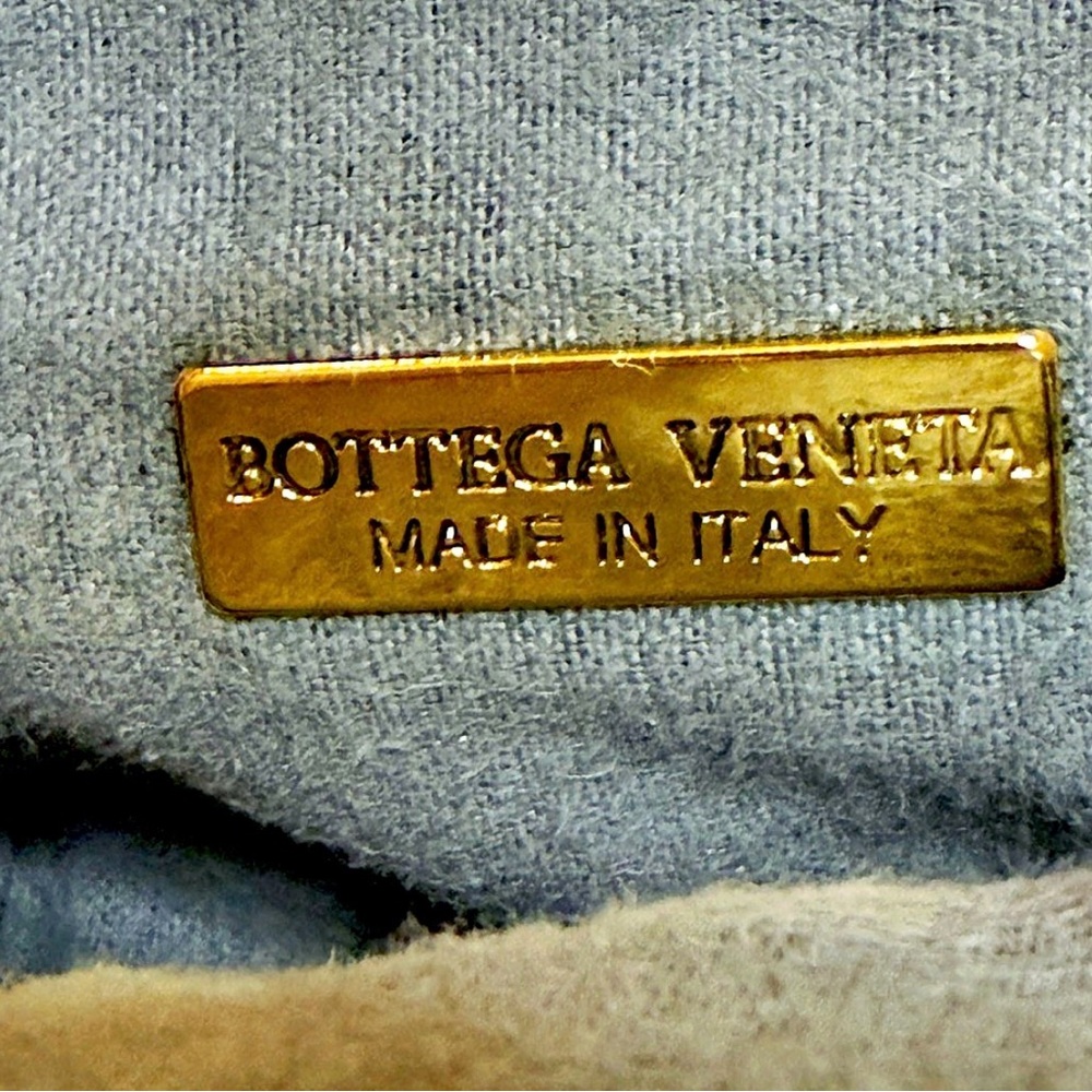 Vintage Bottega Veneta Lizard Skin & Black Leather Kiss Lock Small Clutch EUC - Picture 4 of 8